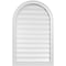 Ekena Millwork Round Top Surface Mount PVC Gable Vent: Functional, w/ 2"W x 1-1/2"P Brickmould Frame, 24"W x 38"H GVPRT24X3802SF - alternate 1